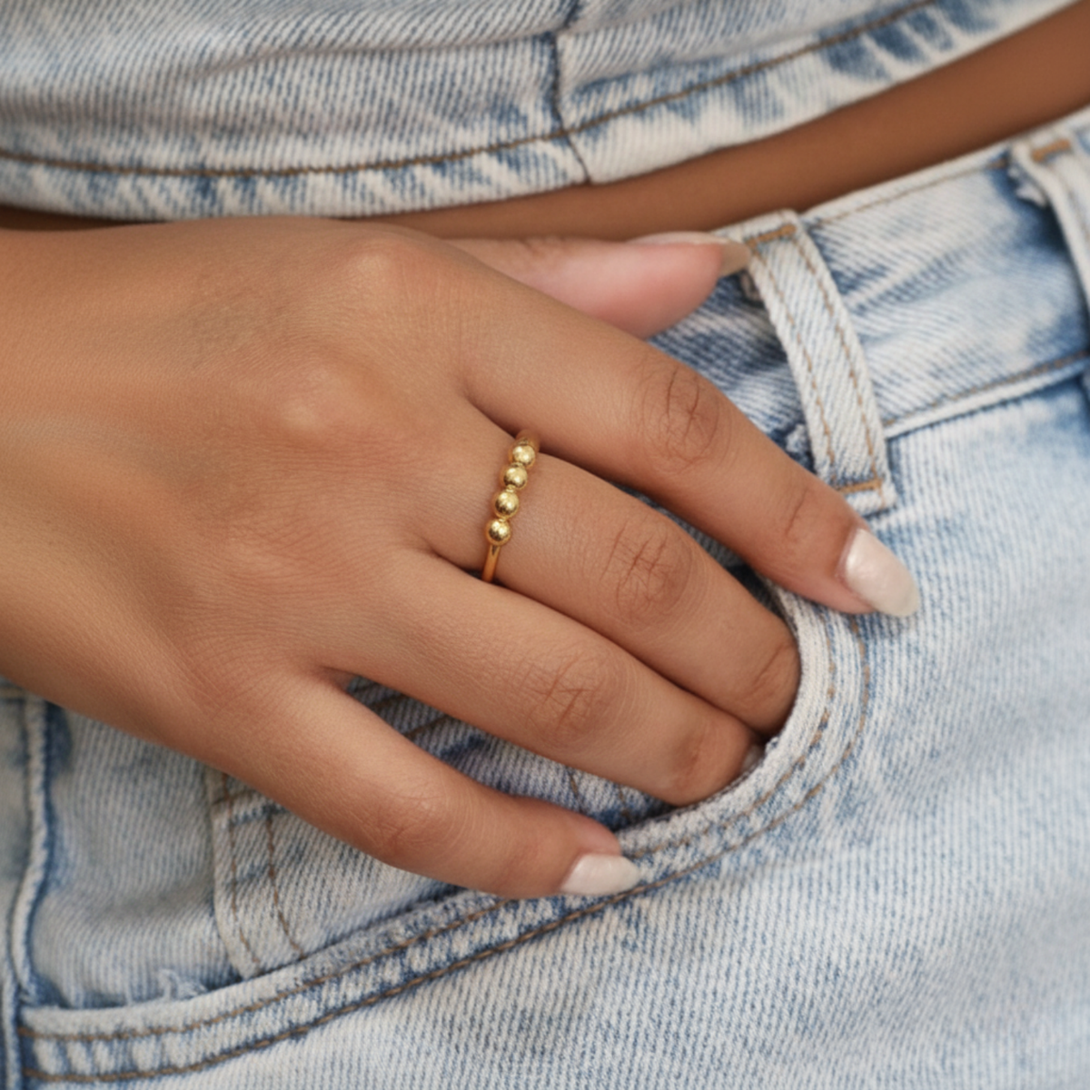 Dava - Anillo antiestrés giratorio | Ajustable