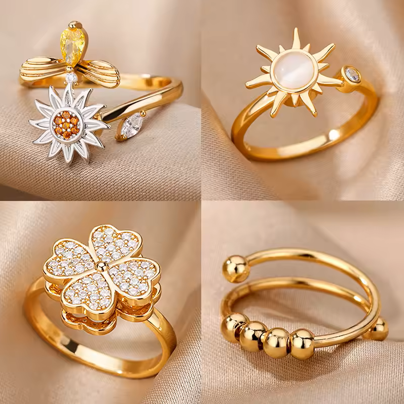 Kotys - Anillo antiestrés giratorio | Ajustable