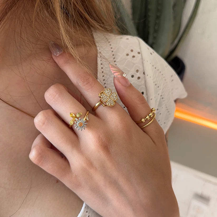 Daris - Anillo antiestrés giratorio | Ajustable